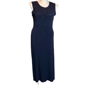 Vintage Ronni Nicole Beaded Maxi Dress